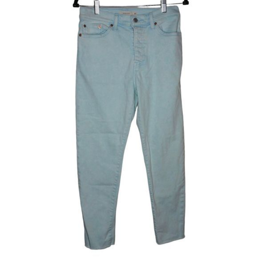 Levi Women’s Blue‎ Wedgie Skinny Jeans Cutoff Denim Sz 29